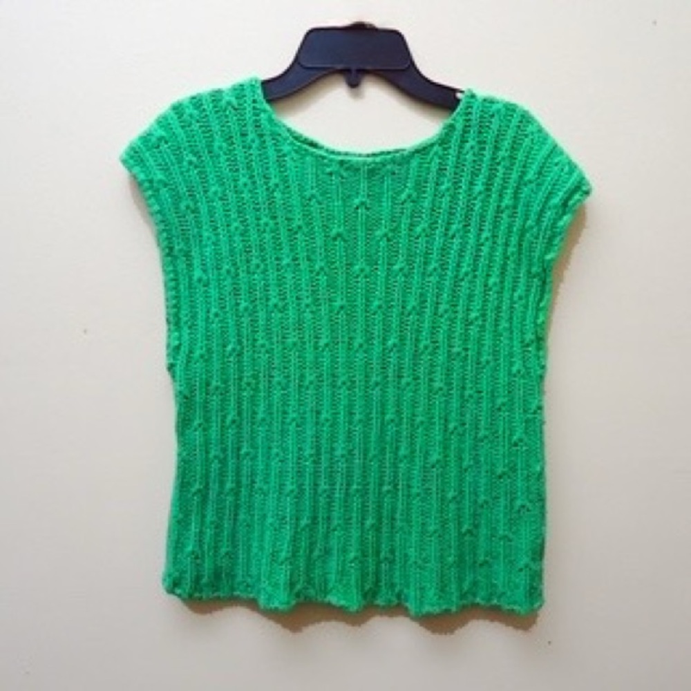 Vibrant Green Knit Top